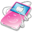 iPod Video Pink Apple Icon 64x64 png